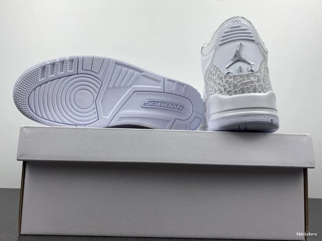 Cheap TBK Retro Air 'Triple 3 Jordan White' PS 429487-111 0717